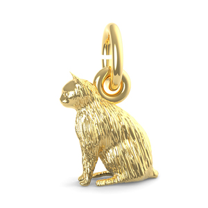 Sitting Cat Accent Charm