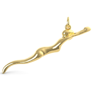 Diving Female Swimmer Charm 0786 