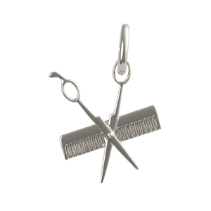 Petite Comb   Scissors Charm