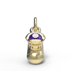 February Baby Shoe Charm  2734 002 