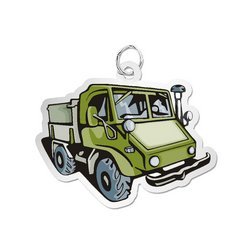 Dump Truck Bus Charm