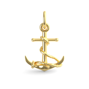 Rope Circle Anchor Charm
