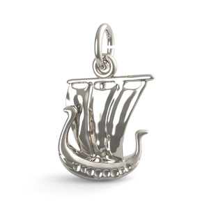 Viking Ship Charm
