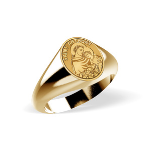 Saint Anthony Signet Ring  EXCLUSIVE 