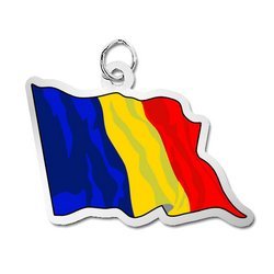 Romania Flag Charm
