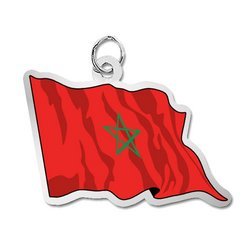Morroco Flag Charm