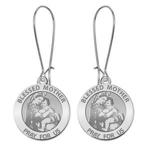  Blessed Mother  Virgin Mary Earrings  EXCLUSIVE 