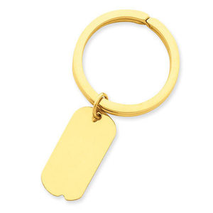 Engravable Dog Tag Key Chain
