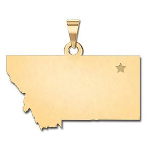 Personalized Montana Pendant or Charm