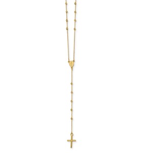 14k Polished Rosary
