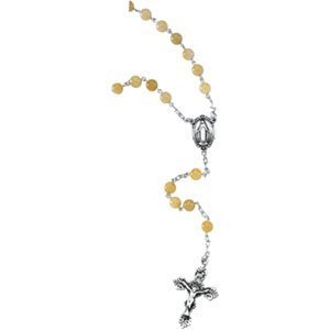 YELLOW JADE ROSARY