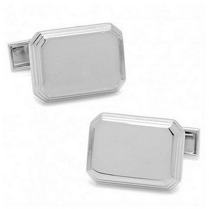 Engravable Rectangular Cufflinks