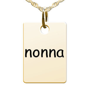 Nonna  Rectangle Shaped Charm