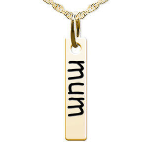 Mum Tall Tag Charm