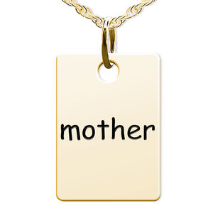 Mother Rectangle Shaped Charm