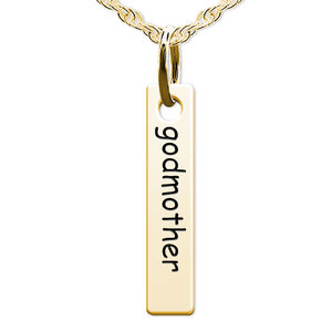 Godmother Tall Tag Charm