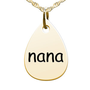 Nana Teardrop Shaped Charm