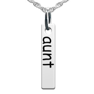 Aunt Tall Tag Charm