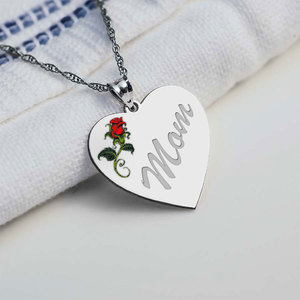 Mom Rose Heart 