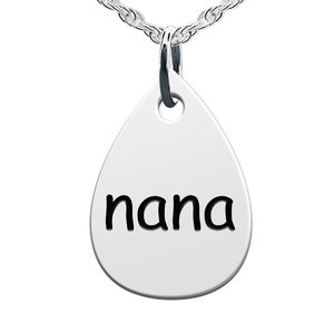 Nana Teardrop Shaped Charm