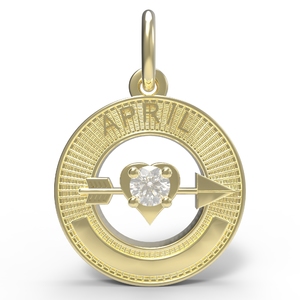 April Love Birthstone Charm