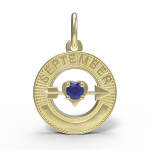 September Love Birthstone Charm