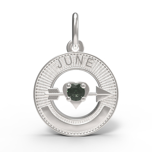 June Love Birthstone Charm