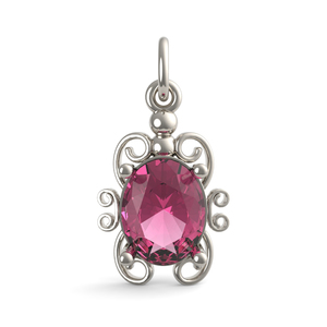 Filigree July Stone Charm 4764 007 