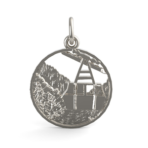 Banff Mountain Gondola Disc Charm  3421 