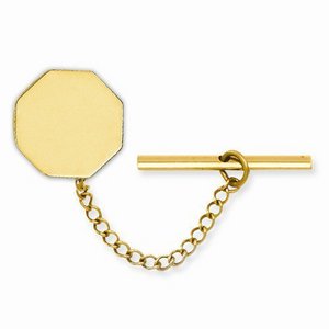 Engravable Octagon Tie Tack