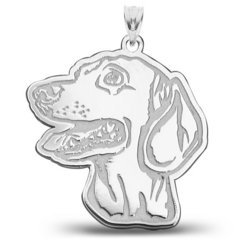 Dachshund Dog Portrait Charm or Pendant