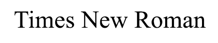 FONT #1